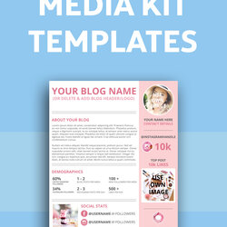 How To Create Kick Ass Media Kit Mae Templates Template Bloggers Designed Well Download Free For