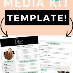 Supreme Free Media Kit Template For Bloggers