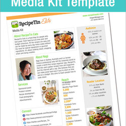 Matchless Media Kit Template Free Food Bloggers Central Income Need