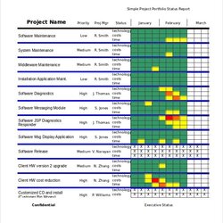 Brilliant Project Status Report Template In Excel Professional Templates