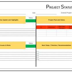 Supreme Daily Project Status Report Template Management Small Excel Sample Download
