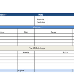 Terrific Project Status Report Free Excel Template Templates Time Screen