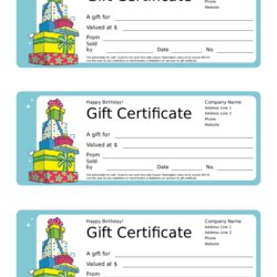 Out Of This World Birthday Gift Certificates Sample Edit Fill Sign Online Certificate Printable Template