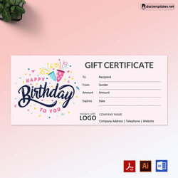 Wizard Free Printable Gift Certificate Templates For Birthday Preview
