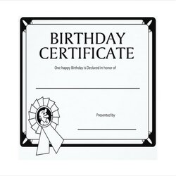 Super Birthday Gift Certificate Templates Free Word Template Simple Download
