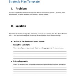 Great Strategic Plan Templates To Grow Your Business Template Strategy Planning Kb