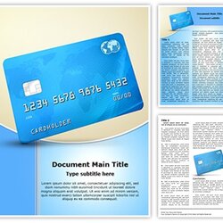 Peerless Credit Debit Card Microsoft Word Template For Your Document