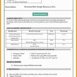 Capital Free Resume Templates Microsoft Word Of Format In Ms