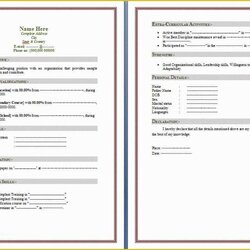 Sterling Free Resume Templates Microsoft Word Of Download