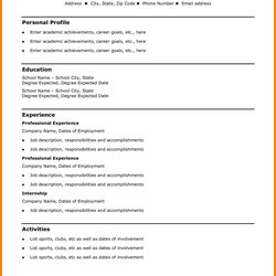 The Highest Standard Template Basic Simple Resume Templates Office Word Pertaining To Microsoft Builder Blank