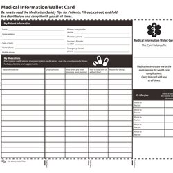 Legit Free Printable Wallet Medication List Template Templates