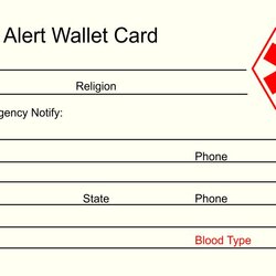 Brilliant Free Printable Medical Wallet Card