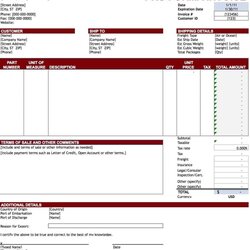 Smashing Free Excel Invoice Template Australia