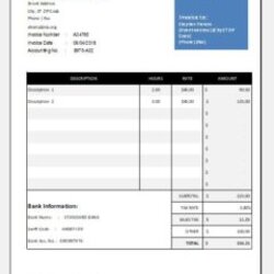 Free Excel Invoice Templates For Every Business Template