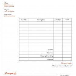 High Quality Free Excel Invoice Template Australia Incredible Unforgettable Picture