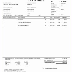 Splendid Australian Invoice Template Excel Templates Doc Invoicing Bill Software Tax Business Via Best Of