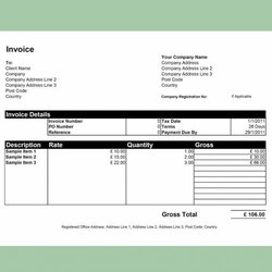 Wonderful Free Excel Invoice Template Australia Awful Sample