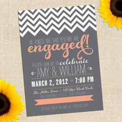 Marvelous Free Printable Engagement Party Invitations Chalkboard