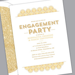 Champion Let The Celebrations Begin Engagement Party Invitations Formal Friends Family Parties