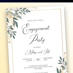 Supreme Digital Engagement Party Invitations Create Beautiful Wording