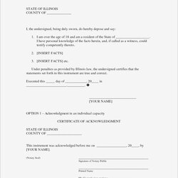 Exceptional Printable Notarized Letter Of Residency Template Collection Affidavit Form Fresh Free