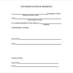 Notarized Letter Template Doc Residency Blank Business Letters Templates Of Download