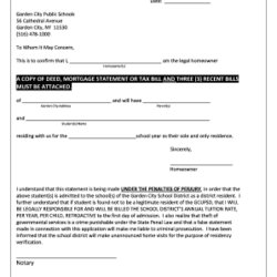 Cool Notarized Letter Of Residency For Your Needs Template Collection