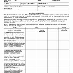 Tremendous Sample Employee Plan Template For Employees To Use In The Improvement Performance Templates Action