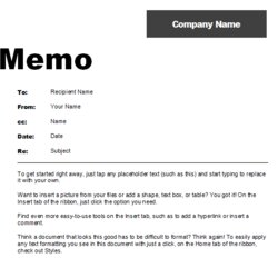 Splendid Free Interoffice Memo Templates In Word Excel Formats Template