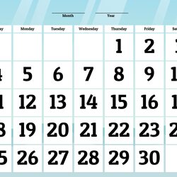 Outstanding Best Images Of Day Calendar Printable Shred Blank Template Via