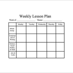 Capital Monthly Lesson Plan Template New Weekly Free Daycare Excel Infant Infants