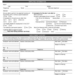 Employment Application Fill Online Printable Blank Jobs Large