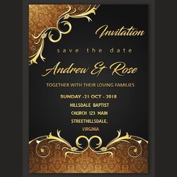 Brilliant Invitation Card Design Template Download On Royal Marriage Invites Ru
