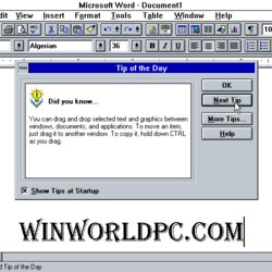 Years Of Microsoft Word Design History Images Version Museum Windows Tip For The Day