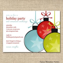 Magnificent Office Christmas Party Invitation Template Awesome Invite Potluck Printable Wording