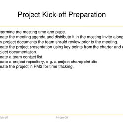 The Highest Quality Project Kick Off Presentation Free Download Id Meeting Invite Preparation