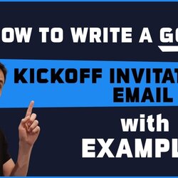 Champion How To Write Good Project Kickoff Invitation Email With Example Featured