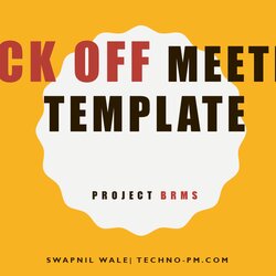 Project Kick Off Meeting Template Templates And Documents Download