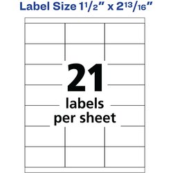 Avery Copier Address Labels Mailing