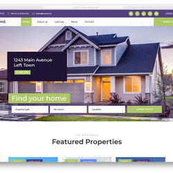 Fantastic Real Estate Website At Low Cost For Agencies And Agents Template Free