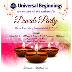 Supreme Diwali Party Invite School