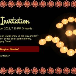 Magnificent Diwali Invitation Message Invitations Card Sample
