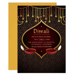 Diwali Party Invitation Padding