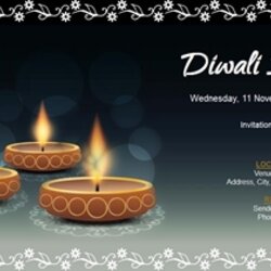 Free Diwali Invitation Card Online Invitations Personalize Rs Buy Now Thumb