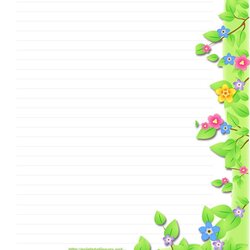 Swell Free Printable Stationery Templates Paper