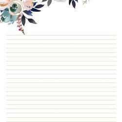 Wonderful Buy Floral Stationary For Wedding Writing Paper Online In Stationery Printable Letter Designed