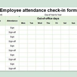 Great Employee Attendance Sheet
