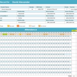 Brilliant Employee Attendance Record Template Excel Portal Tutorials Tracker