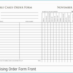 The Highest Quality Blank Fundraiser Order Form Template Pertaining Free Printable Beautiful To