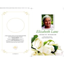 Free Funeral Program Templates Word Excel Formats Template Editable Programs